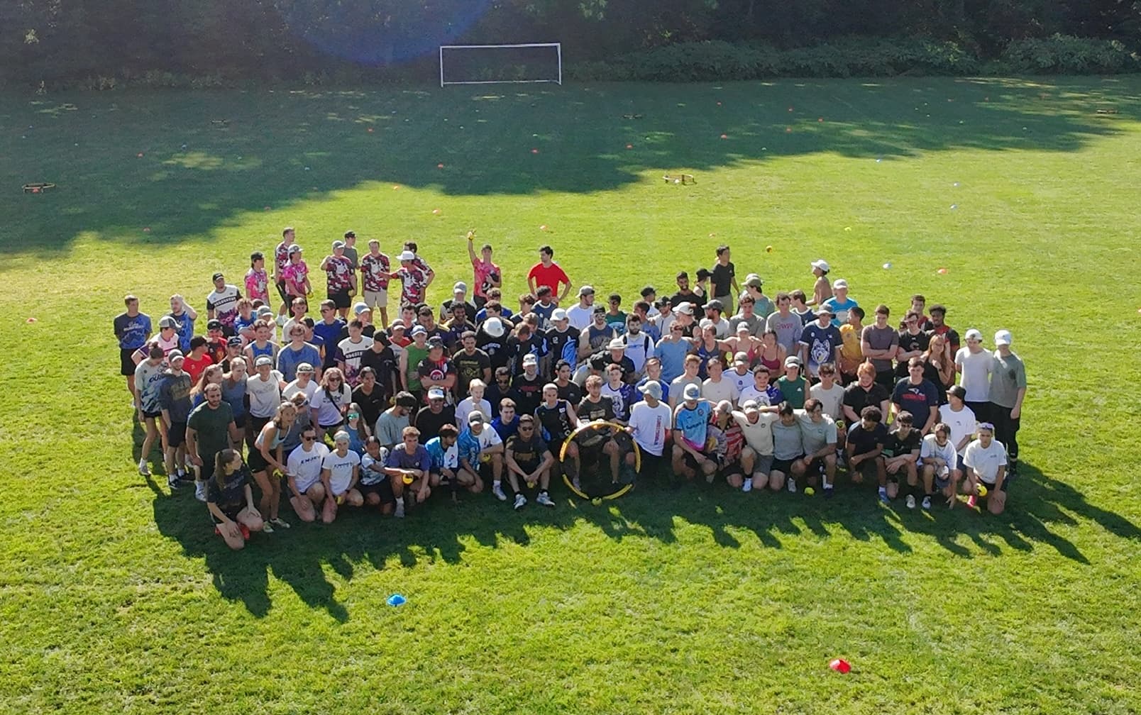 Boston Roundnet community group photo from above